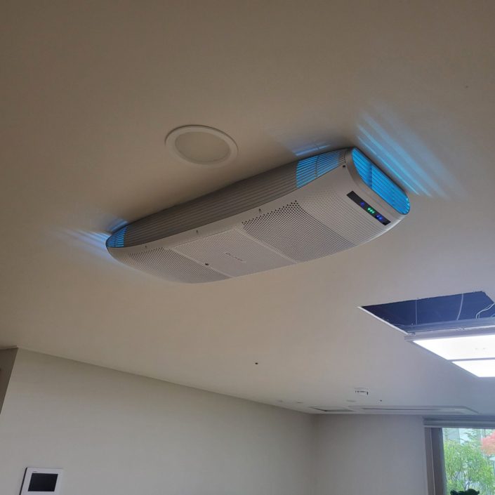 에코버 v10 버스용 공기청정살균기 경로당설치 사진